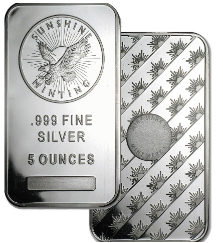 5 oz Silver Bars