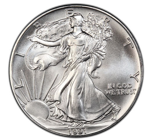 1991 American Silver Eagle Coin