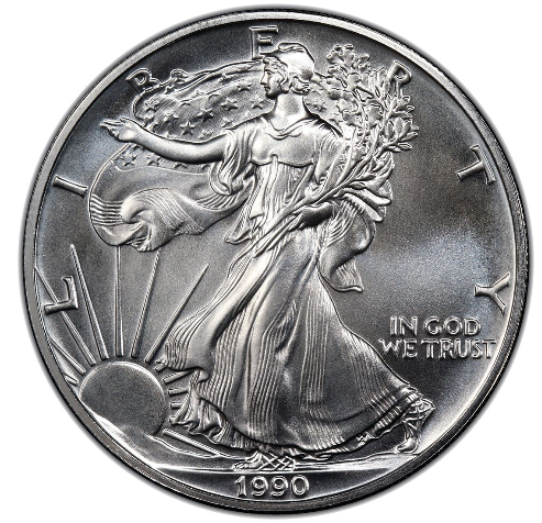 1990 American Silver Eagle Coin