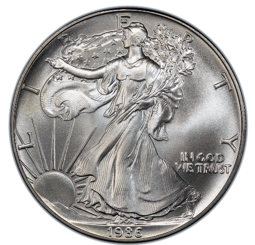 1986 1 oz American Silver Eagle Coin BU