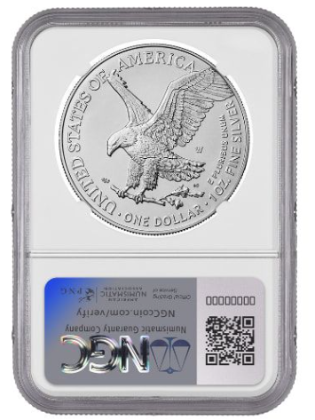 2024-W NGC MS-70 First Day of Issue 1 oz American Silver Eagle Burnished Coin - West Point Label