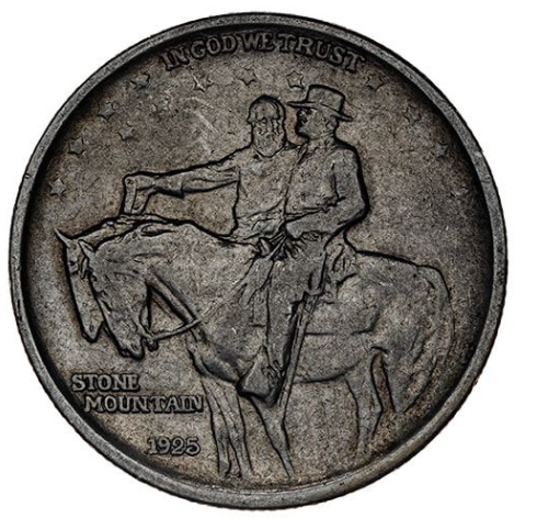 1925 Stone Mountain Memorial Commemorative Silver Half Dollar AU