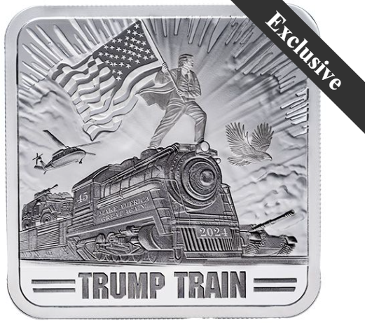 1 oz Trump Train Silver Bar