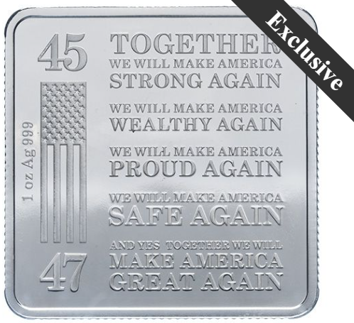 1 oz Trump Train Silver Bar