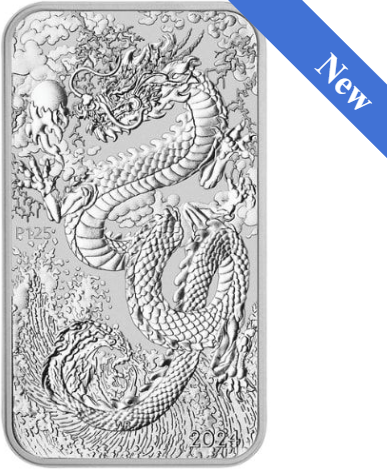 2024 1 oz Dragon Rectangular Silver Coin