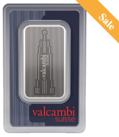 1 oz Valcambi Silver SkylineBar - In Assay