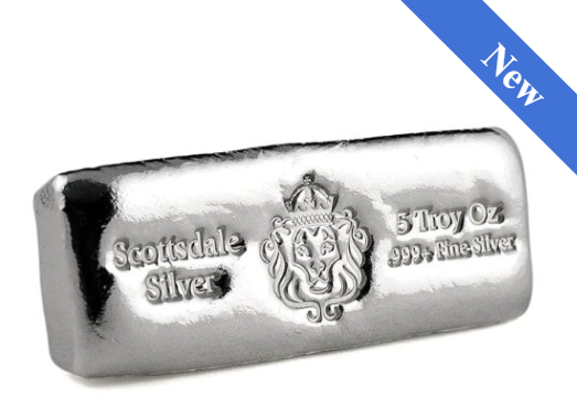 5 oz Scottsdale Cast Silver Bar