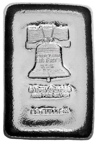 5 oz Proclaim Liberty Silver Bar (Poured)