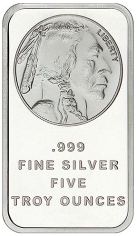 5 oz Buffalo Silver Bar