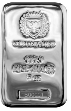 5 oz Germania Mint Silver Bar