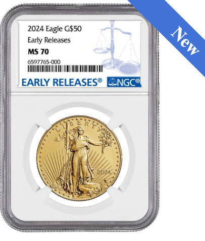 2024 NGC MS-70 Early Release 1 oz American Gold Eagle Coin