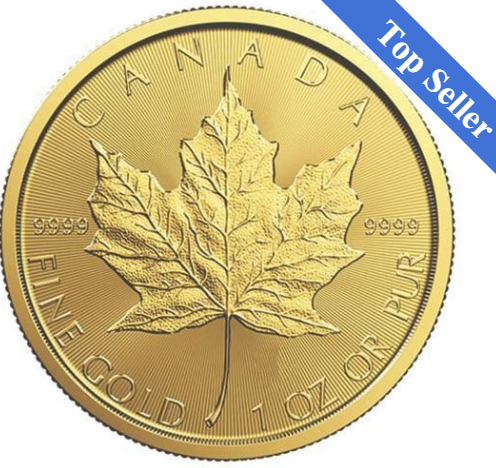 1 oz Canadian Gold Maple Leaf Coin - Random Year