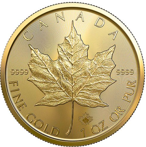 2020 1 oz Canadian Gold Maple Leaf Coin BU