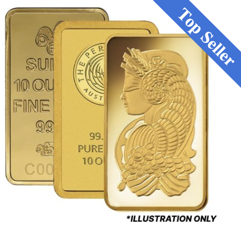 10 oz Gold Bar - Design Our Choice