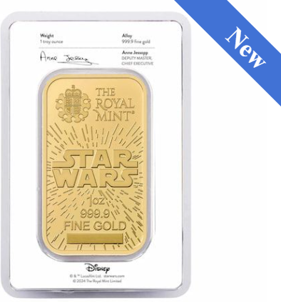 2024 1 oz Light Side Gold Bar - Star Wars™ Collection